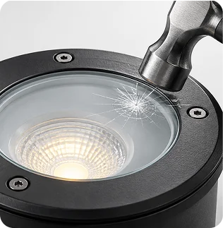 Clear tempered glass diffuser