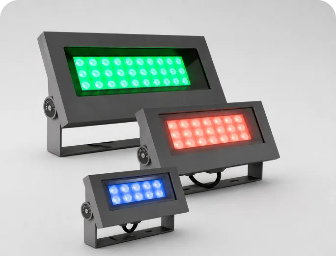 RGBW spotlights
