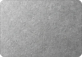 Sanded silver finish